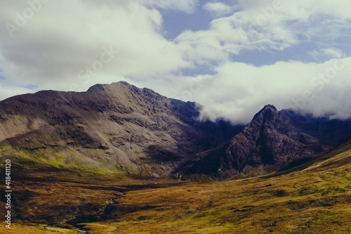 Clouds over the mountains, Scottish highlands