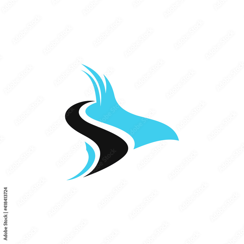Obraz premium fly logo design vector template icon