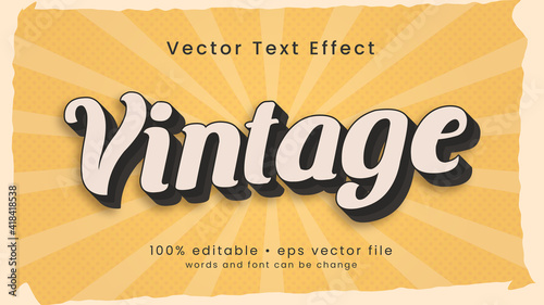 Bold vintage text effect style