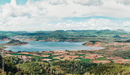 Landscape with a lake, Lac du Salagou photo