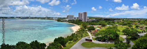 Tropical Tumon Bay in the tropical Pacific island of Guam photo