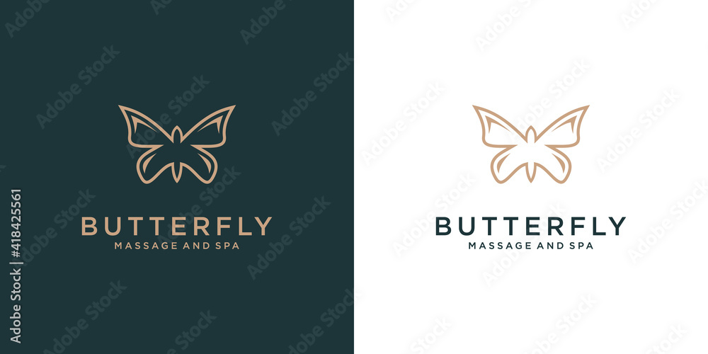 Luxury butterfly logo design inspiration Luxury butterfly logo design inspiration