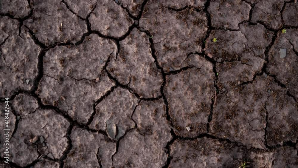 Dry cracked barren land. Drought concept. Nature surface for design. Dried soil.