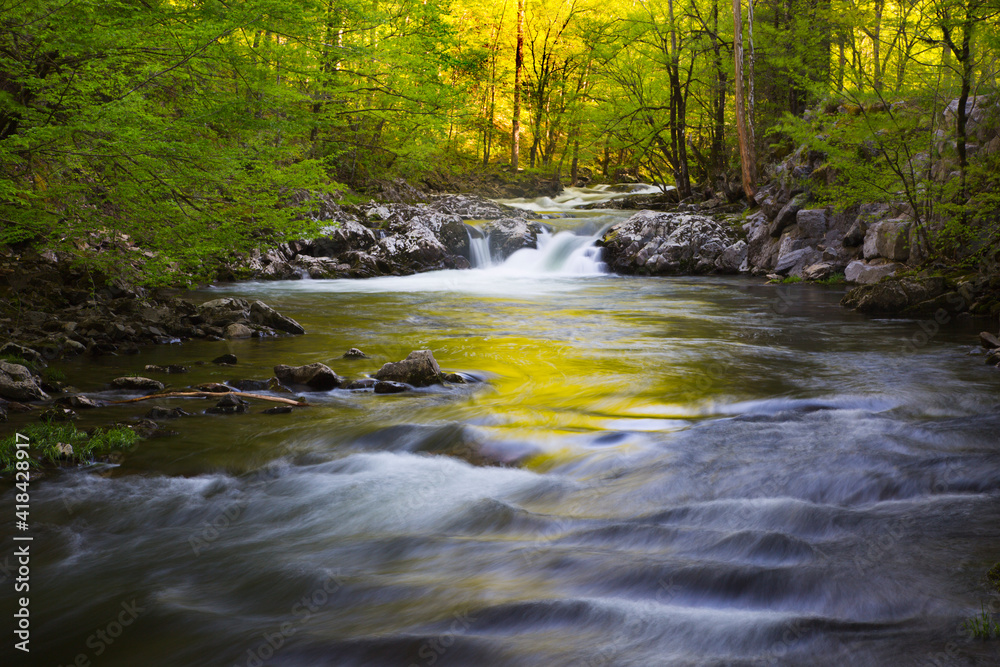 USA, Tennessee. Great Smoky Mountains National Park, Little River USA, Tennessee. Great Smoky Mountains National Park, Little River