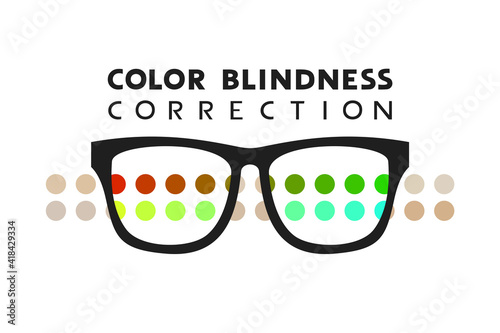 Color blindness correction glasses