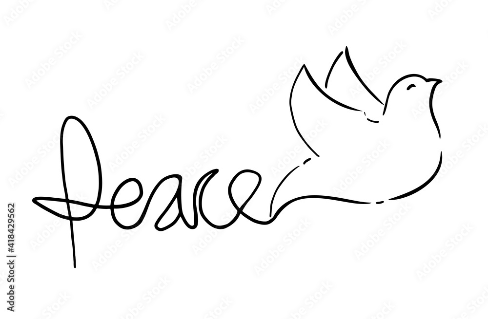 Nice peace message symbol Nice peace message symbol