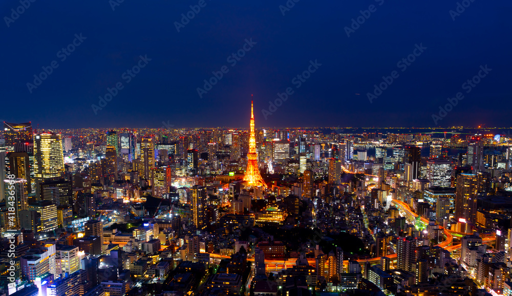 Fototapeta premium 東京夜景 マジックアワー