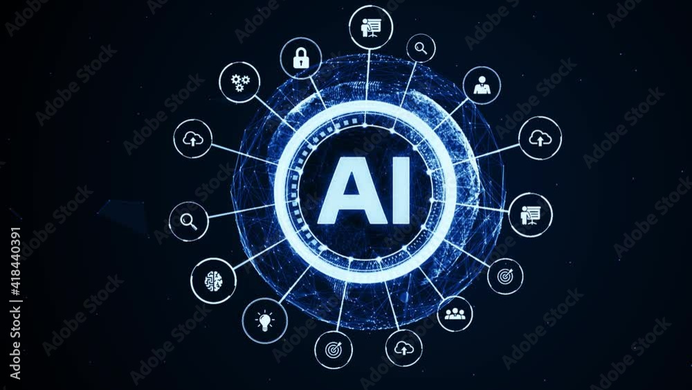 AI Learning and Artificial Intelligence Concept. Business, modern technology, internet and networking concept. AI Learning and Artificial Intelligence Concept. Business, modern technology, internet and networking concept.