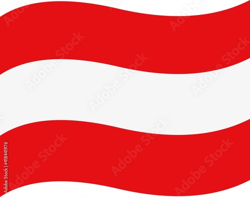 Vector emoticon illustration of Austrian flag
