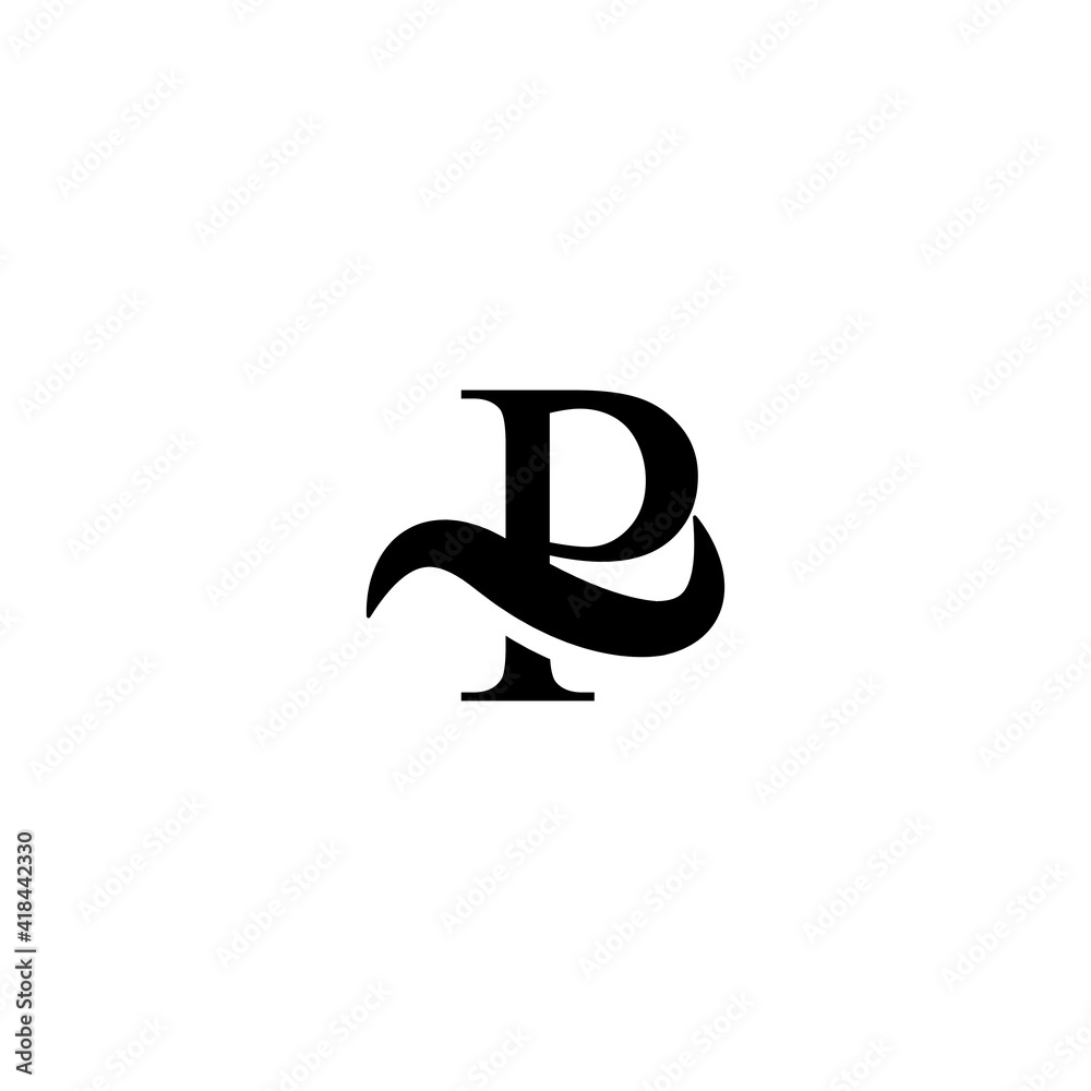 simple P letter vector logo simple P letter vector logo