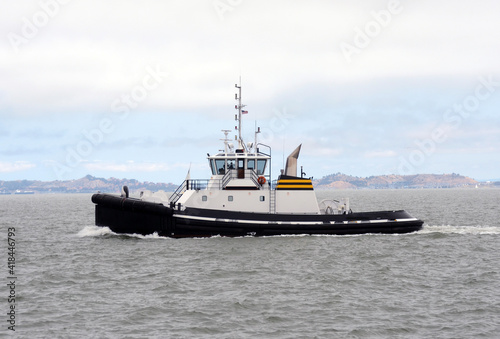 Tug boat side view