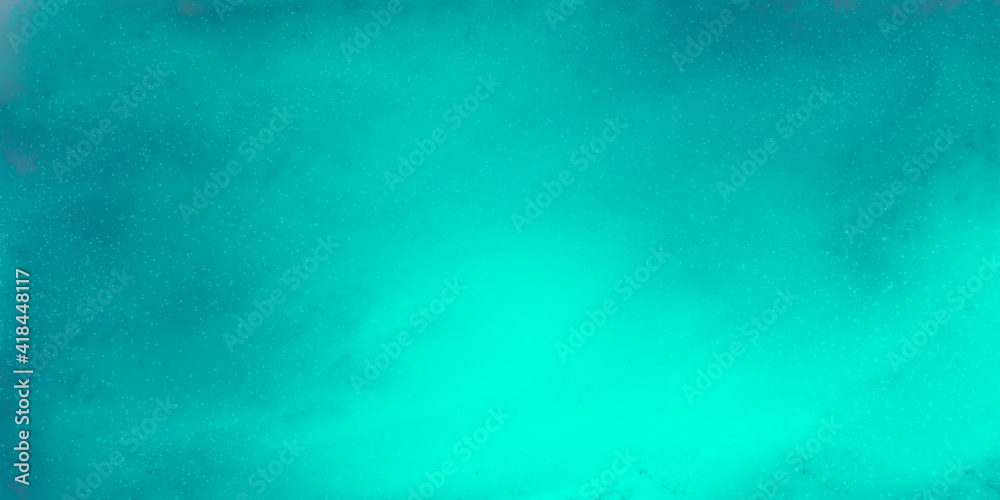 bright abstract green turquoise background with gradient, grain and glow effect