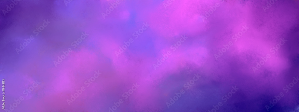 violet magenta pink abstract sky background with paint spots. Backdrop for postcards, brochures, banners, flyers, invitations, etc.
