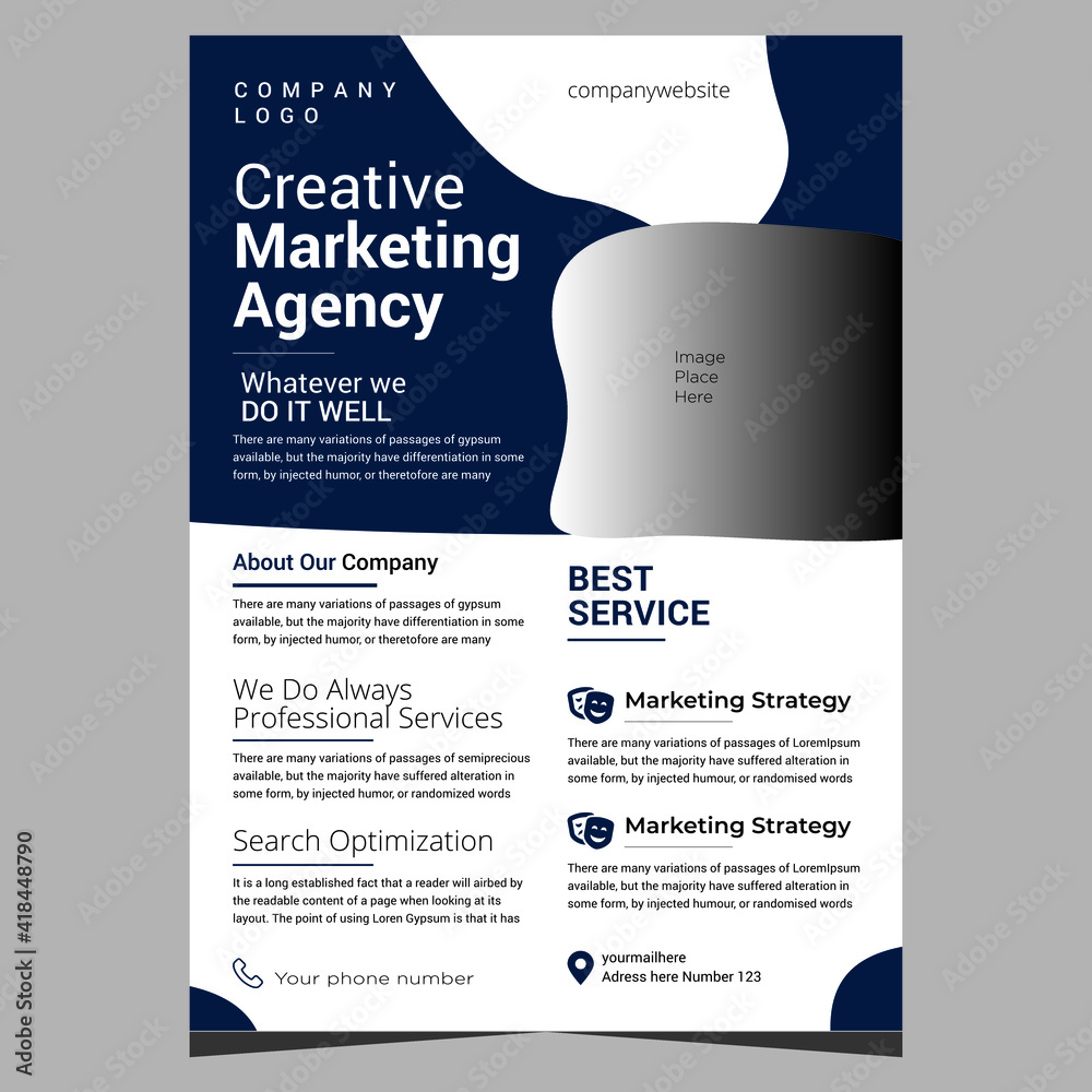Obraz premium Creative Corporate Flyer For Business
