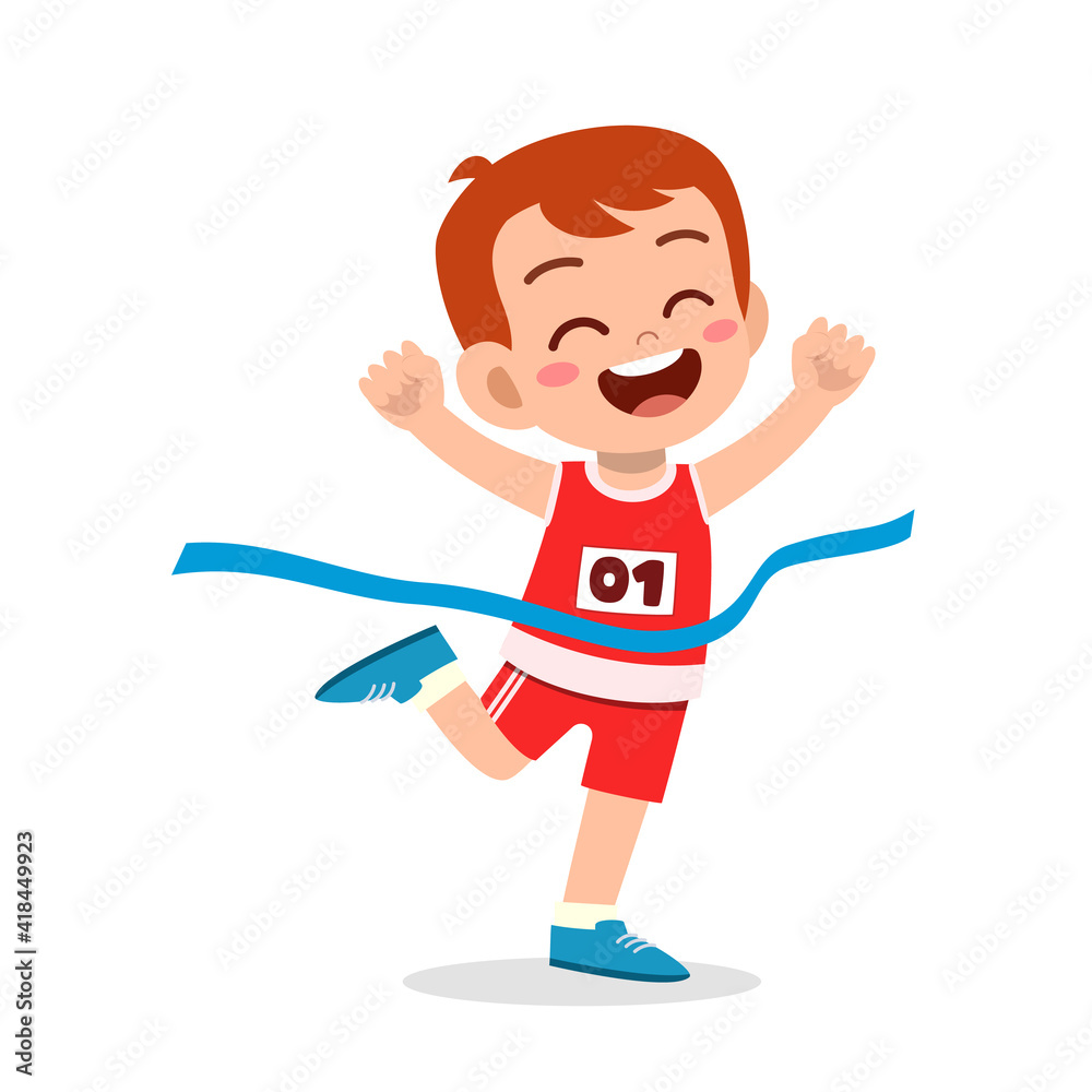 cute little boy run in marathon race and win cute little boy run in marathon race and win