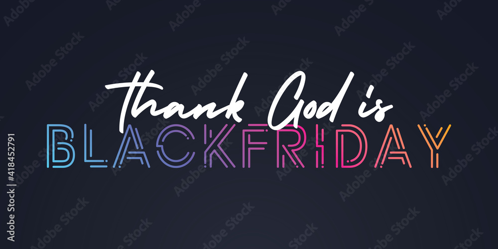 Fototapeta premium Black Friday Vector Elements. Typographic Layout. Sale Season Graphics.