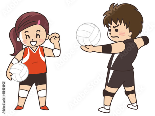バレーボール選手　スポーツ　部活動