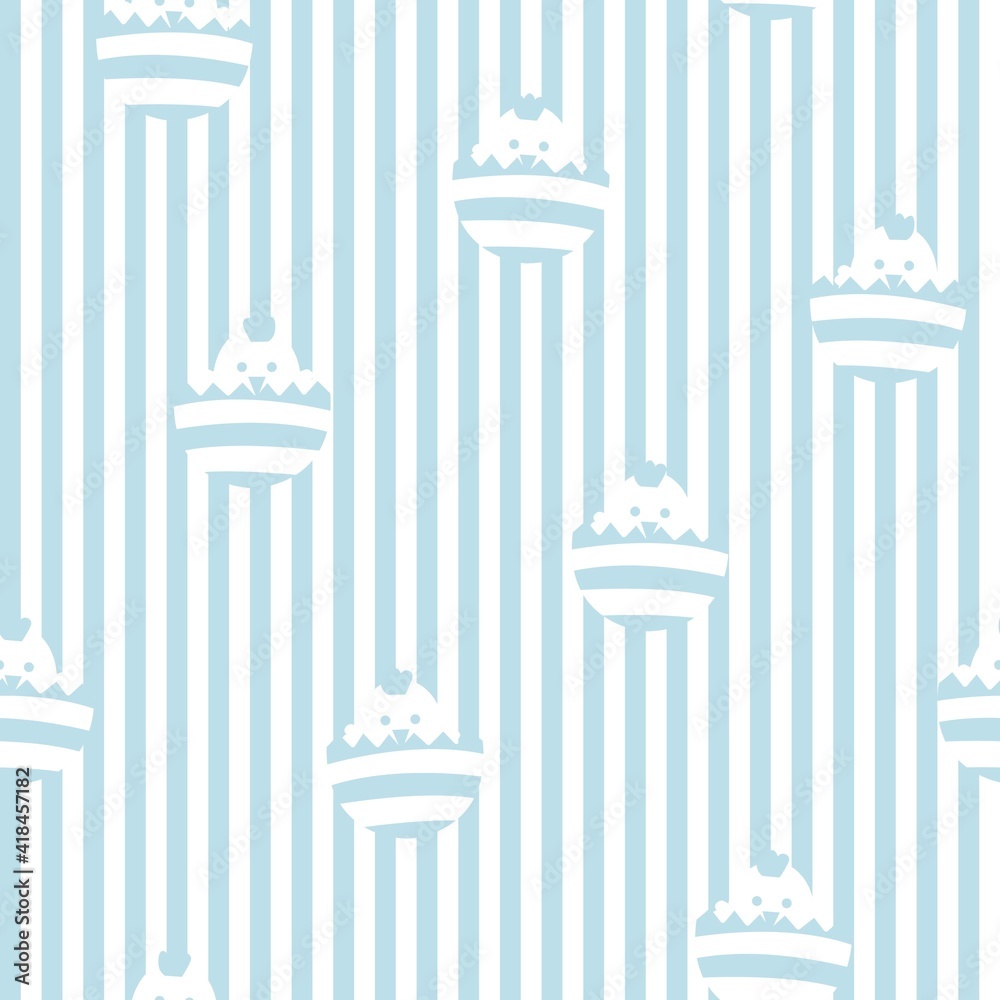 Baby Blue Easter Egg Seamless Pattern Background Baby Blue Easter Egg Seamless Pattern Background