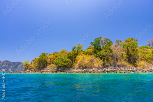 Shoreline of Phi Phi island in Thailand