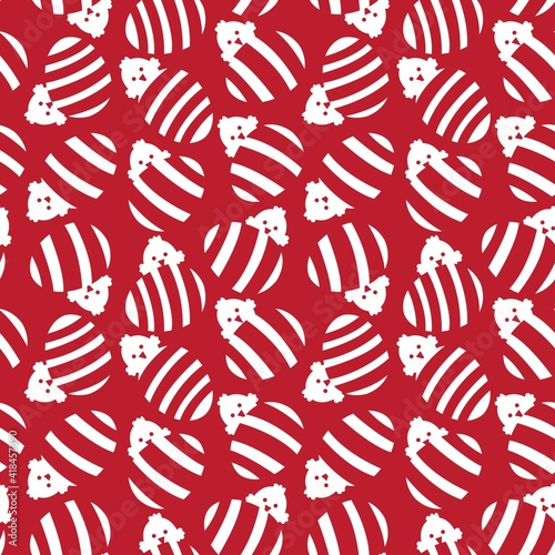 Red Easter Egg Seamless Pattern Background