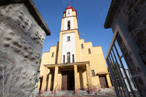 Nice view of Church Holy Spirit Parish in Czarny Las photo