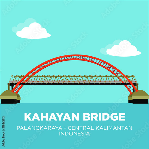 Kahayan Bridge lies on Palangkaraya city, Central Kalimantan. This bridge is the landmark of Palangkaraya City, Central Kalimantan Province.