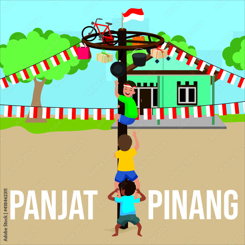 lomba panjat pinang is one type of competition that is competed in the ...