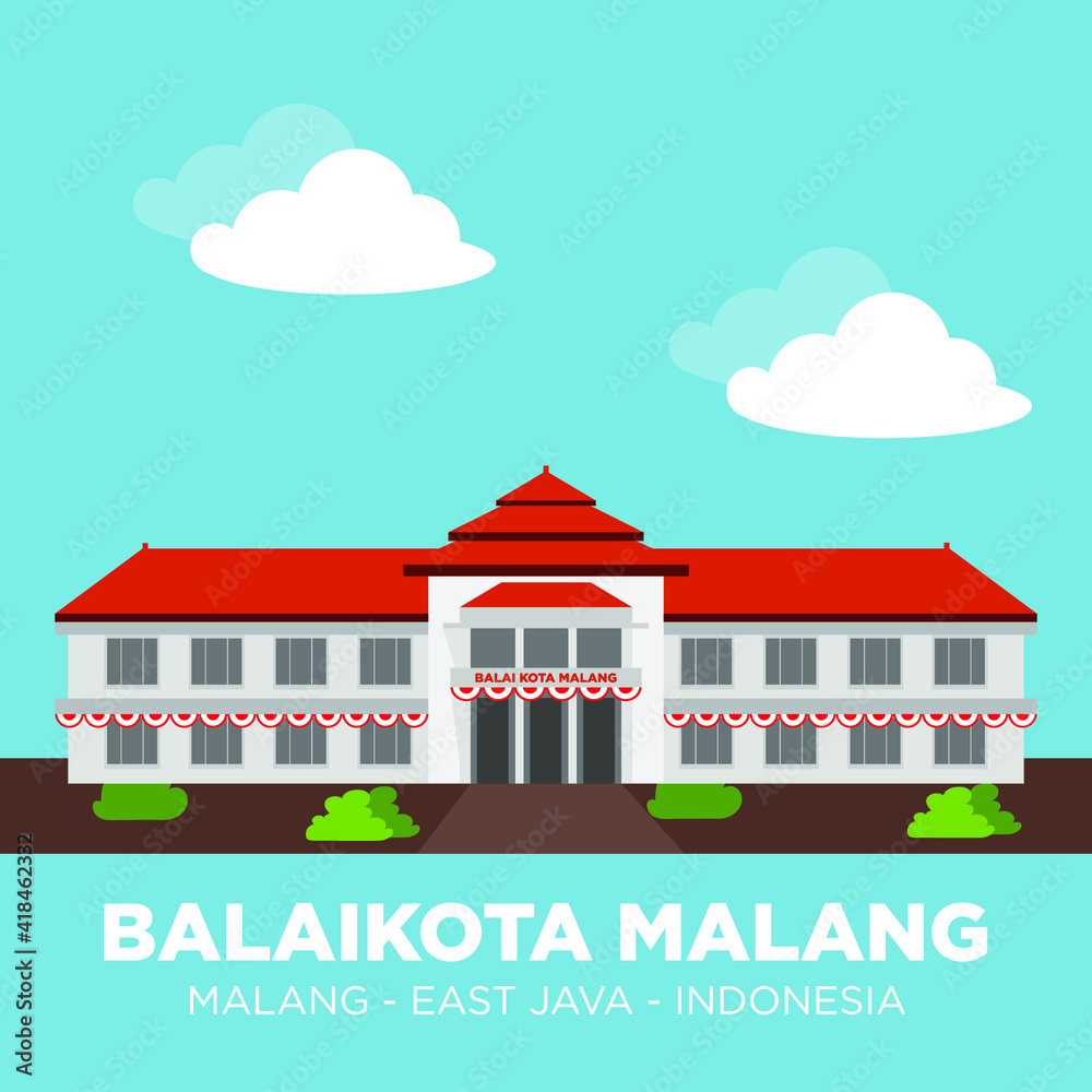 Malang City Hall is one of the heritage buildings of the Dutch East ...