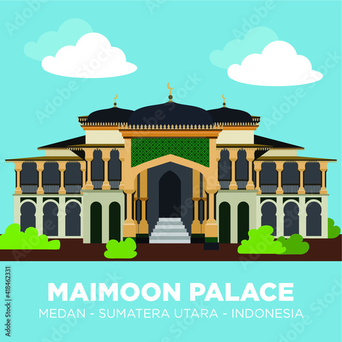 Maimoon Palace or Maimun Palace (Indonesian: Istana Maimun) is an istana (royal palace) of the Sultanate of Deli and a well-known landmark in Medan, the capital city of North Sumatra, Indonesia.