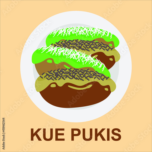 Pukis is a typical Indonesian cake. This cake is made from egg dough, sugar, wheat flour, yeast and coconut milk.