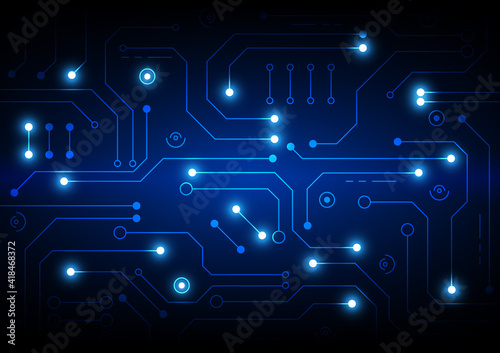 Circuit technology background with hi-tech digital