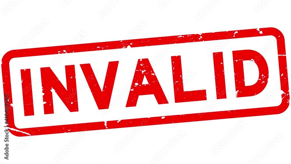 Grunge red invalid word square rubber seal stamp zoom on white background Grunge red invalid word square rubber seal stamp zoom on white background