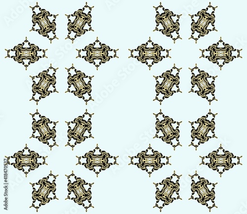 Abstract decorative multicolor texture kaleidoscopic pattern computer generated fractal design.