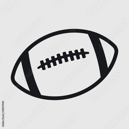 Ragby Ball Outline | Rugby Ball | Ball | Football | Sports Ball | American football
