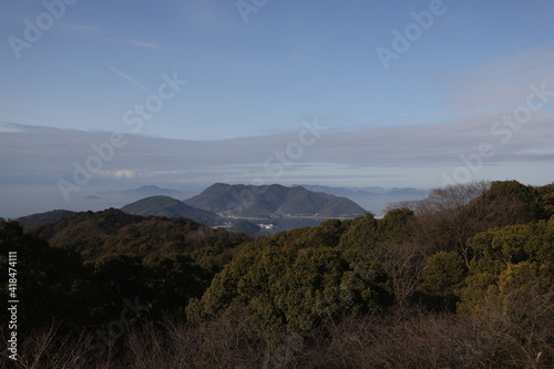 日本の広島県の鞆の浦の美しい風景