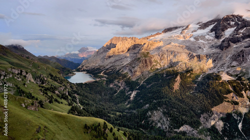 sunset in the mountains