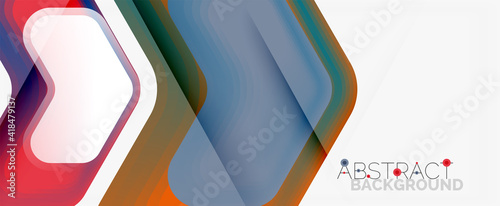 Vector 3d arrow geometric composition, abstract background for business or technology presentation, internet poster or web brochure cover, wallpaper