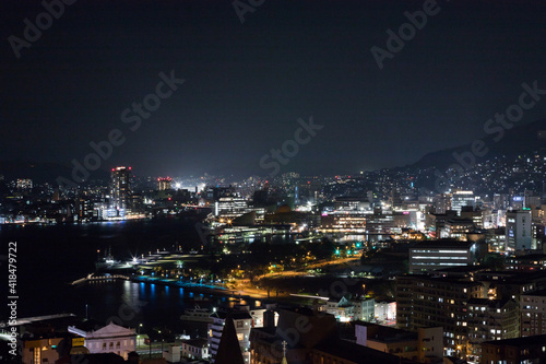 Wallpaper Mural グラバースカイロードからの長崎市街地夜景 Torontodigital.ca