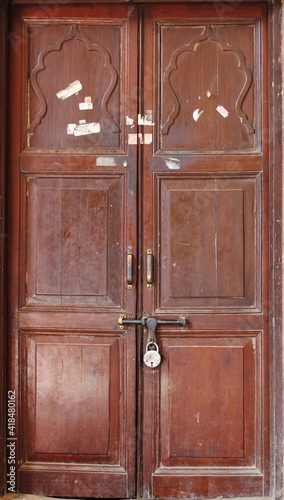 old wooden door