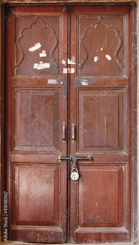 old wooden door