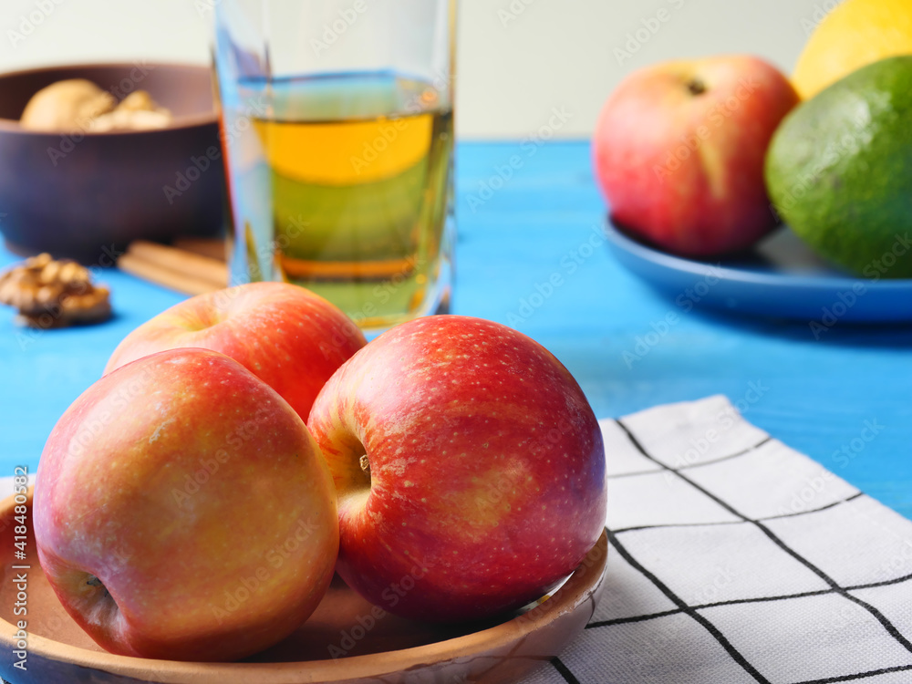 apples in a glass apples in a glass