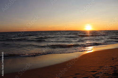 sunset on the beach