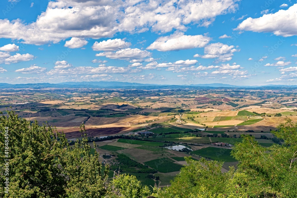 Landscape of the Tuscany Region near Montalcino, Italy 
