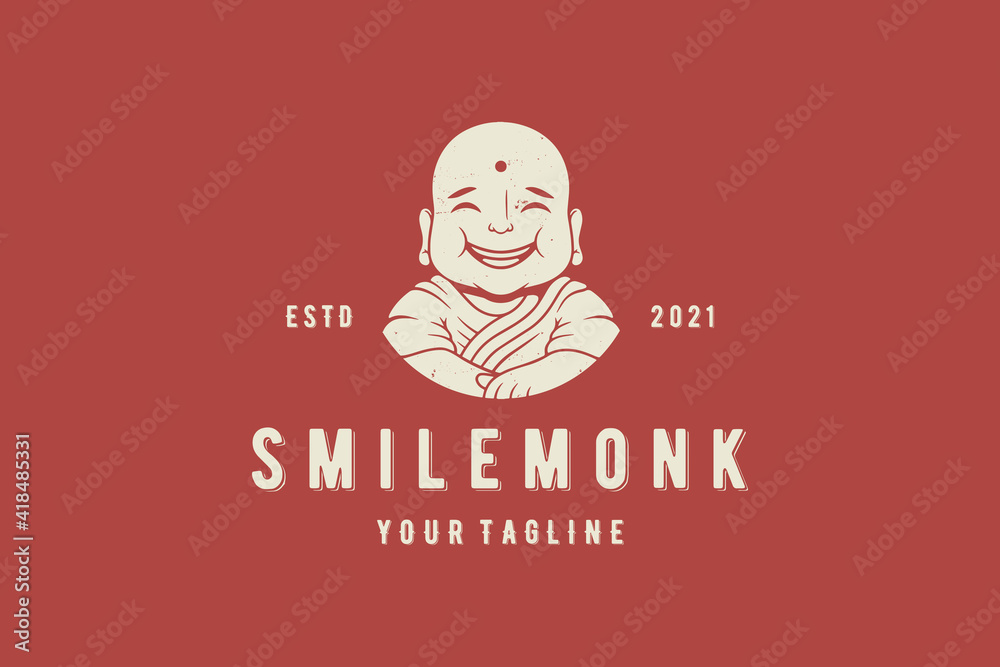 Smile Monk Vector Logo Template Smile Monk Vector Logo Template