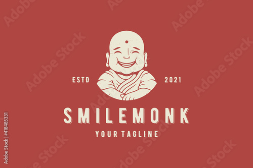 Smile Monk Vector Logo Template