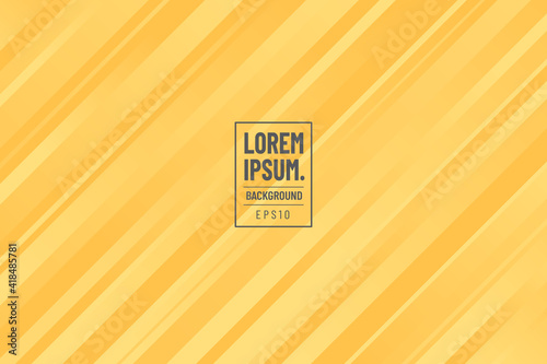 Abstract diagonal geometric yellow gradient color background and lines texture with copy space. Modern and minimal style. You can use for template brochure, poster, banner web, print. Vector EPS10