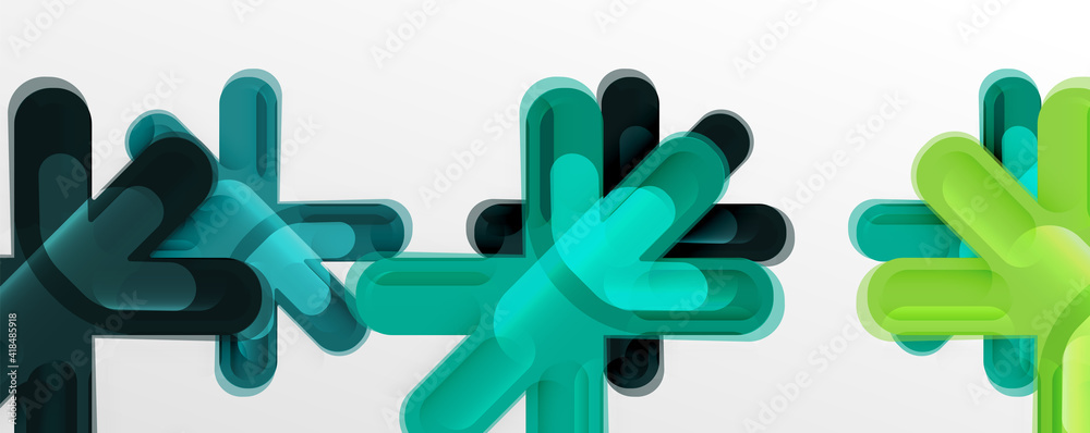 Abstract glossy crosses background for business or technology presentations, internet posters or web brochure covers Abstract glossy crosses background for business or technology presentations, internet posters or web brochure covers