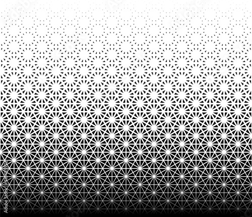 Geometric pattern of black triangles on a white background.