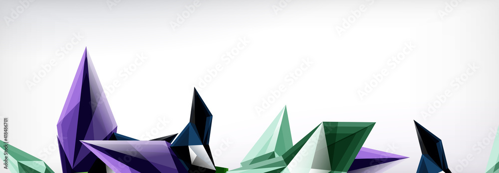 Vector 3d triangles and pyramids abstract background for business or technology presentations, internet posters or web brochure covers Vector 3d triangles and pyramids abstract background for business or technology presentations, internet posters or web brochure covers