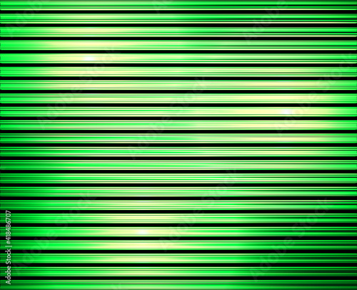 Green metal striped background. Cool abstract illustration.